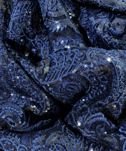 Navy Blue princess lace overlay